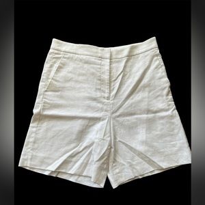 Beautiful J.Crew white linen shorts